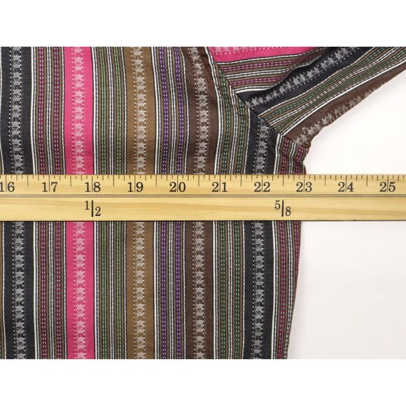 Robert Graham Men’s Button Up Long Sleeve Shirt Multicolor Striped Flip Cuffs L - Picture 4 of 9